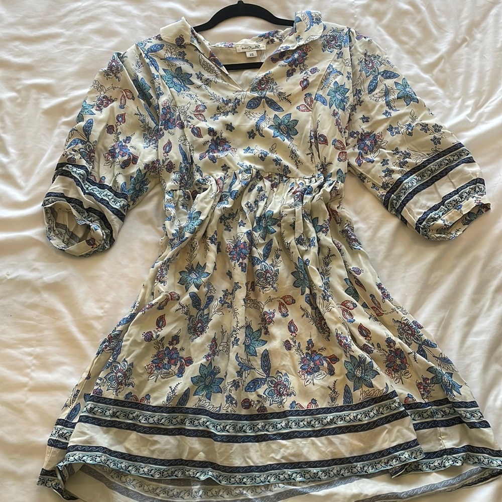linen pattern dress